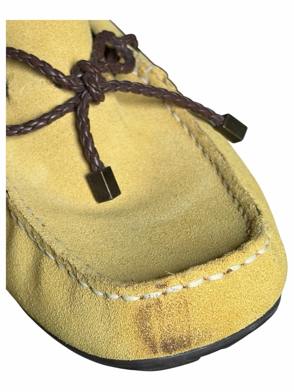 Alfani Men’s Yellow Suede Moccasin Loafers